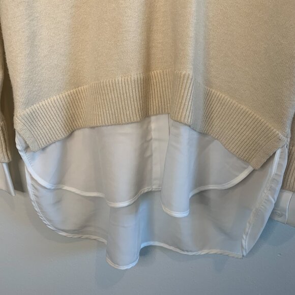 Truth by Republic sweater with combo Color Ivory Size M - Picture 3 of 12